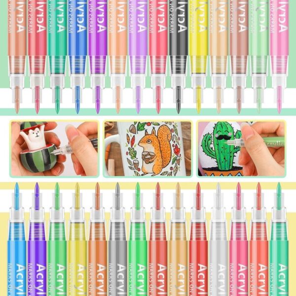 【Bellababy】最新28色丙烯顏料筆