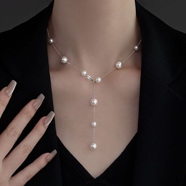 925銀滿天星珍珠項鏈