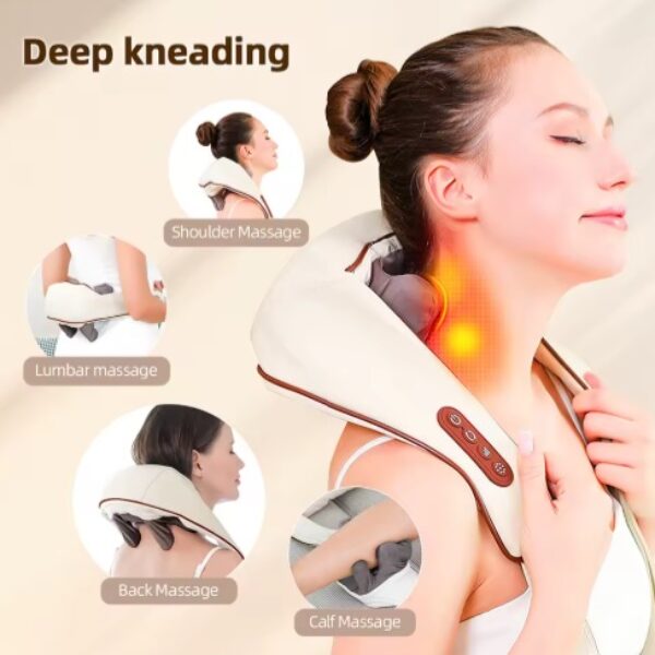 多功能充電款溫熱揉捏按摩儀