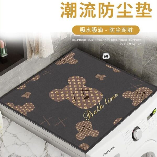 【買二送二】卡通硅藻泥洗衣機蓋墊