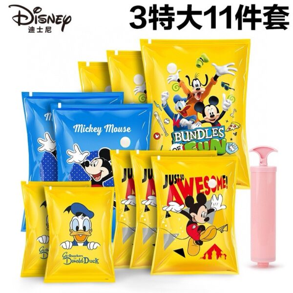 【抄底價】迪士尼真空壓縮收納袋(11件套)