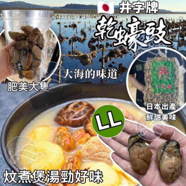 日本正宗井字牌LL蠔豉