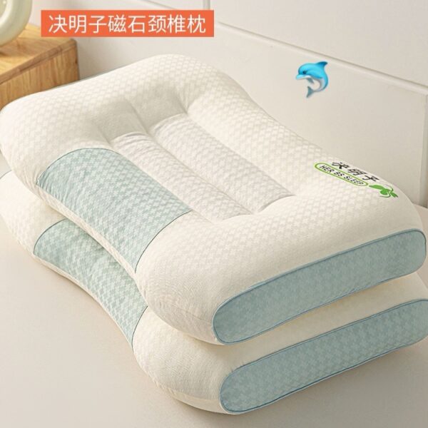 【買一送一】決明子磁石按摩低枕
