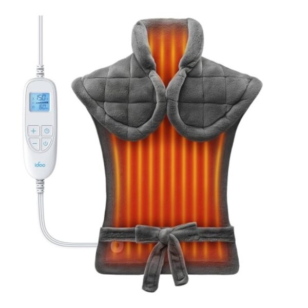 【idoo】超大號3磅重力肩頸背部加熱墊