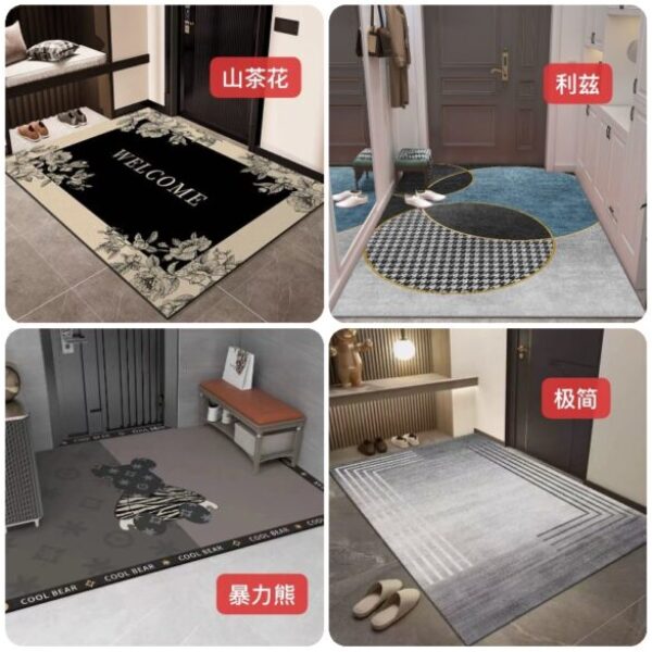 輕奢硅藻泥超大玄關地墊