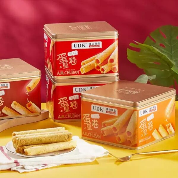 【買1送1】優之良品 (UDK AJIICHIBAN) 蛋卷皇鐵盒裝