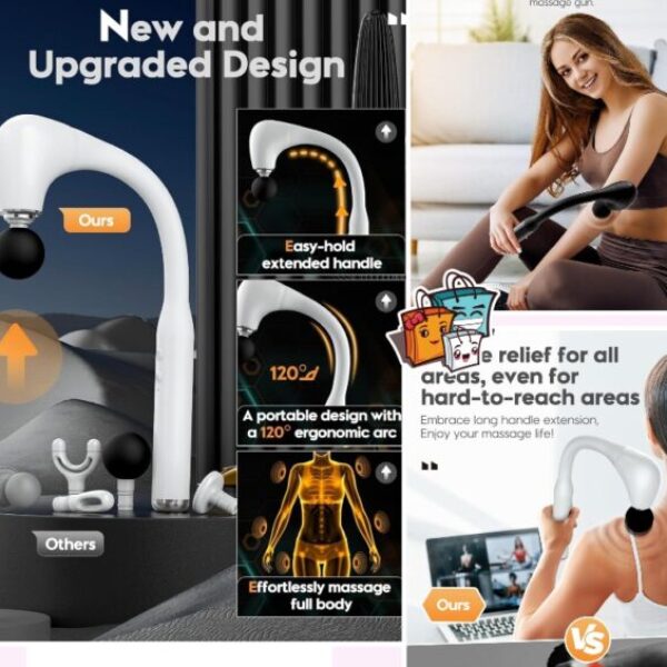 【Phenitech】5檔變速不求人按摩錘