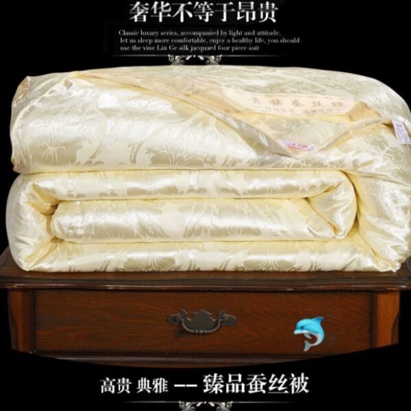 貢緞提花蠶絲被