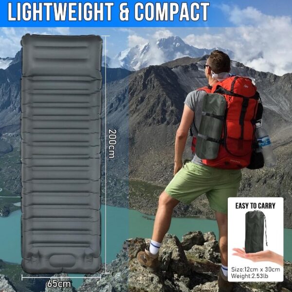 TIPHOPE自帶腳泵充氣睡墊