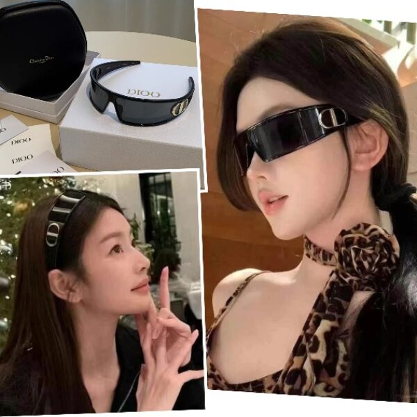 迪奧髮箍墨鏡