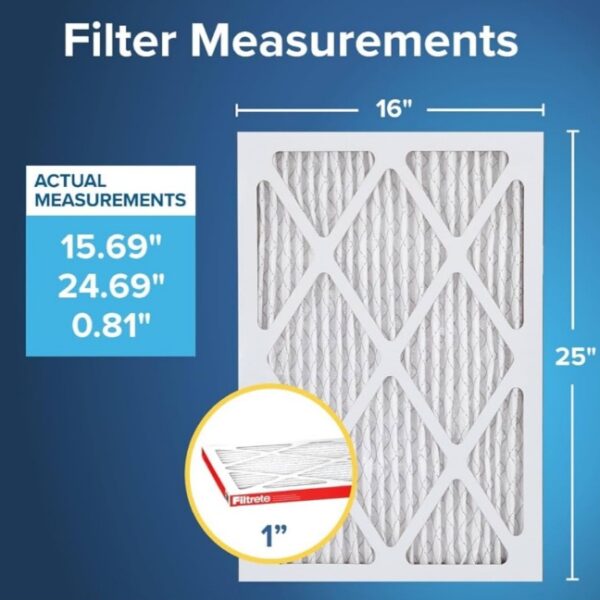 16x25x1英寸褶皺式空氣過濾器替換濾網