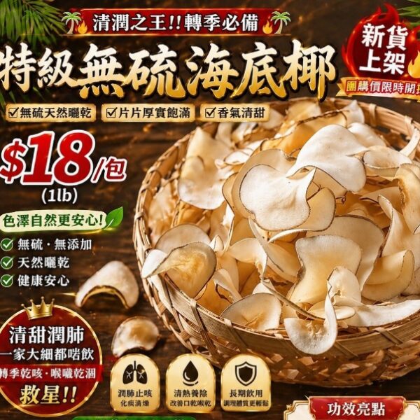 特級無硫海底椰