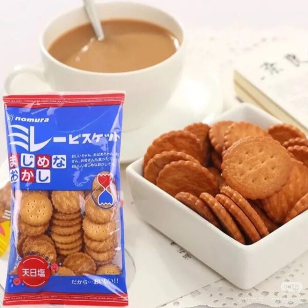 【買3送2】日本人氣零食·野村天日鹽小圓餅