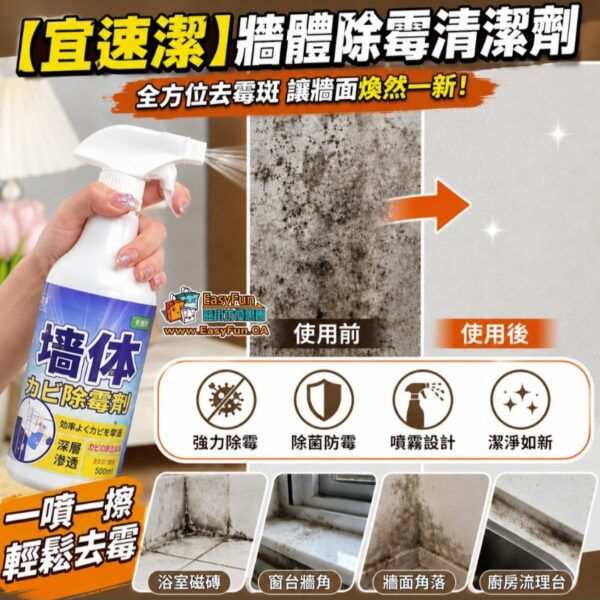 【大特價】宜速潔牆體除霉清潔劑