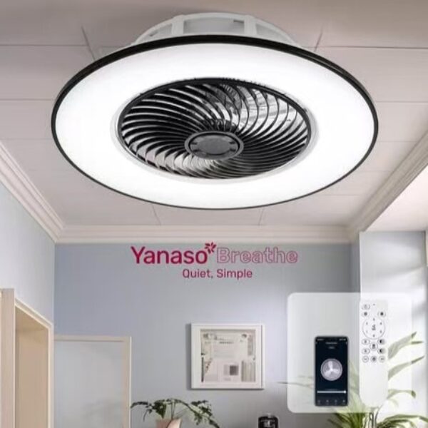 【YANASO】22 inch 2合一現代智能封閉式風扇燈